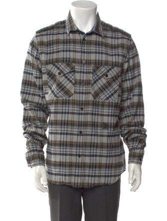 Louis Vuitton 2012 Plaid Print Western Shirt