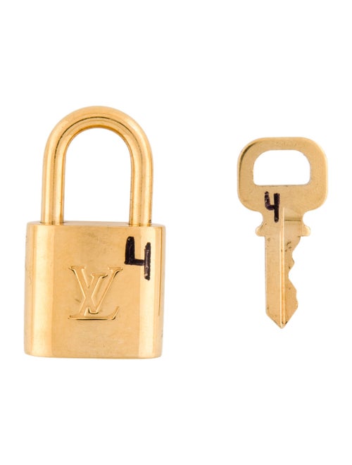 Louis Vuitton Brass Lock & Key Set