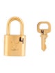 Louis Vuitton Brass Lock & Key Set