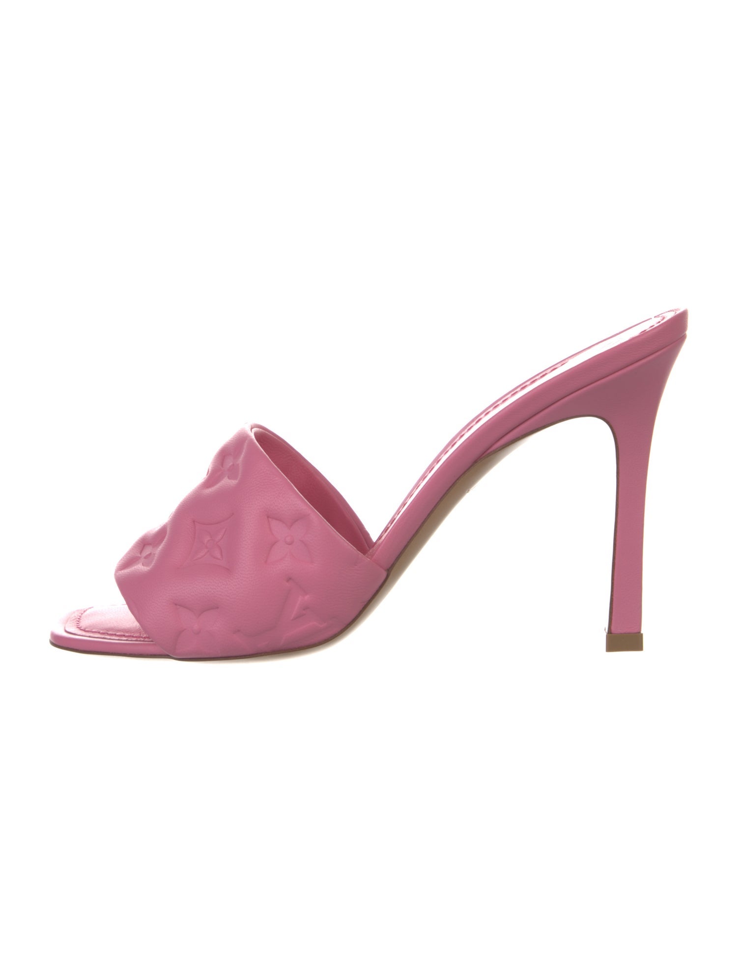 Louis Vuitton Monogram Pattern Leather Mules