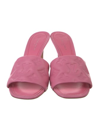 Louis Vuitton Monogram Pattern Leather Mules