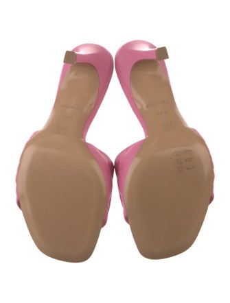 Louis Vuitton Monogram Pattern Leather Mules