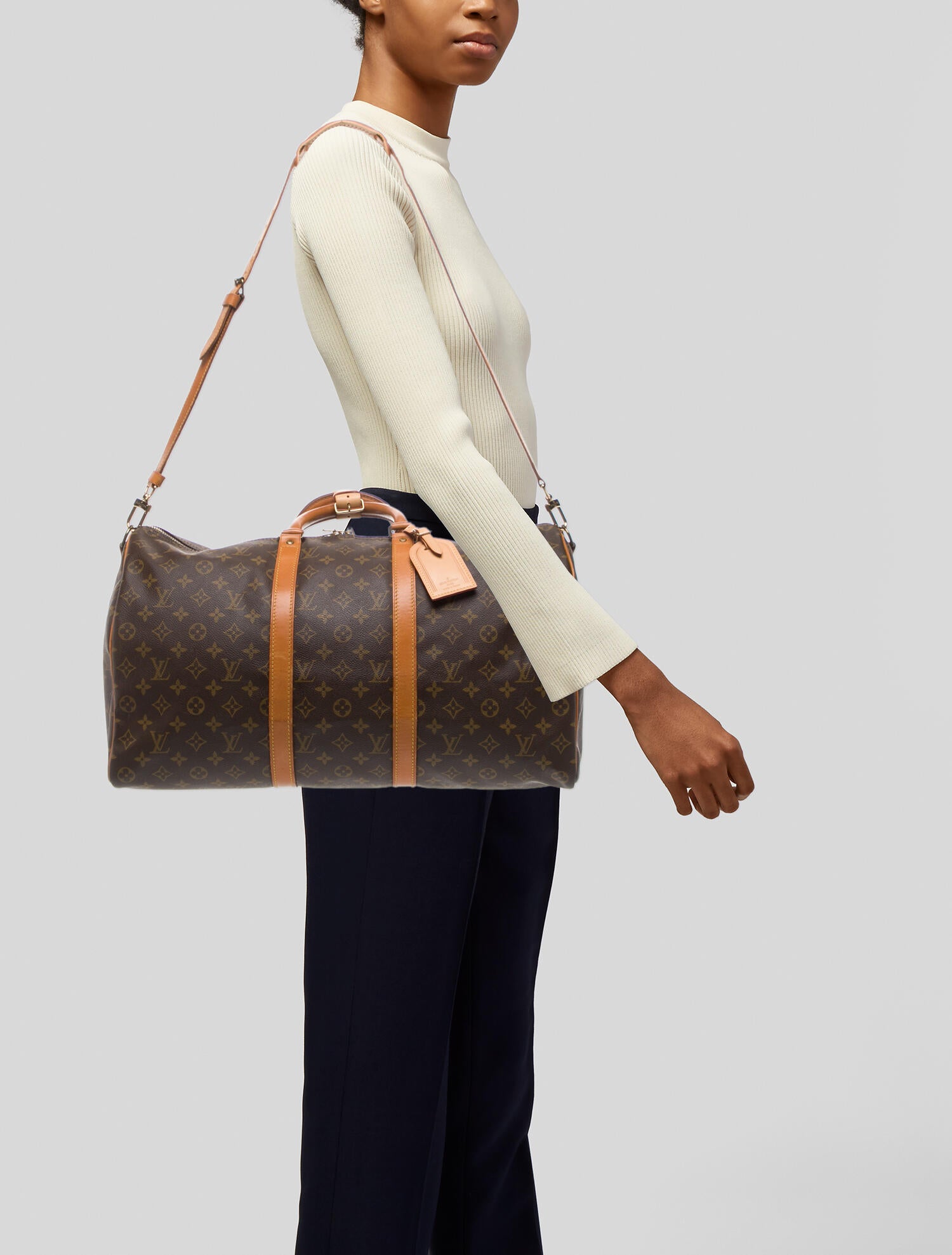Louis Vuitton LV Monogram Keepall Bandouliere 50 Vintage