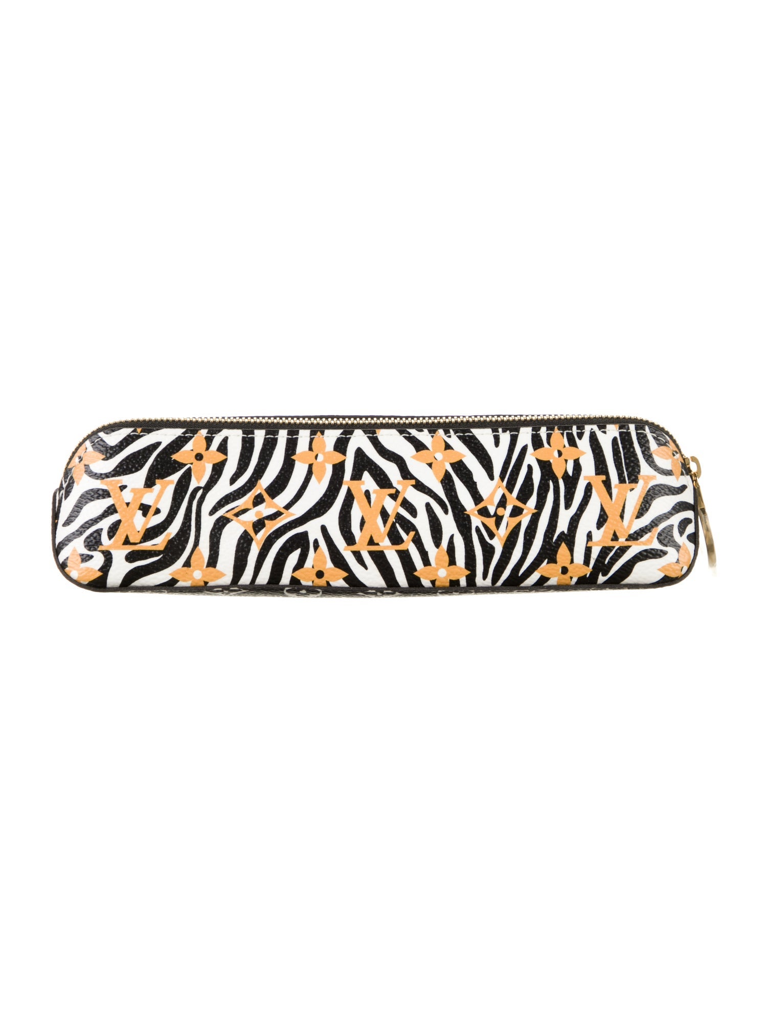 Louis Vuitton Monogram Giant Jungle Elizabeth Pencil Pouch Caramel Black