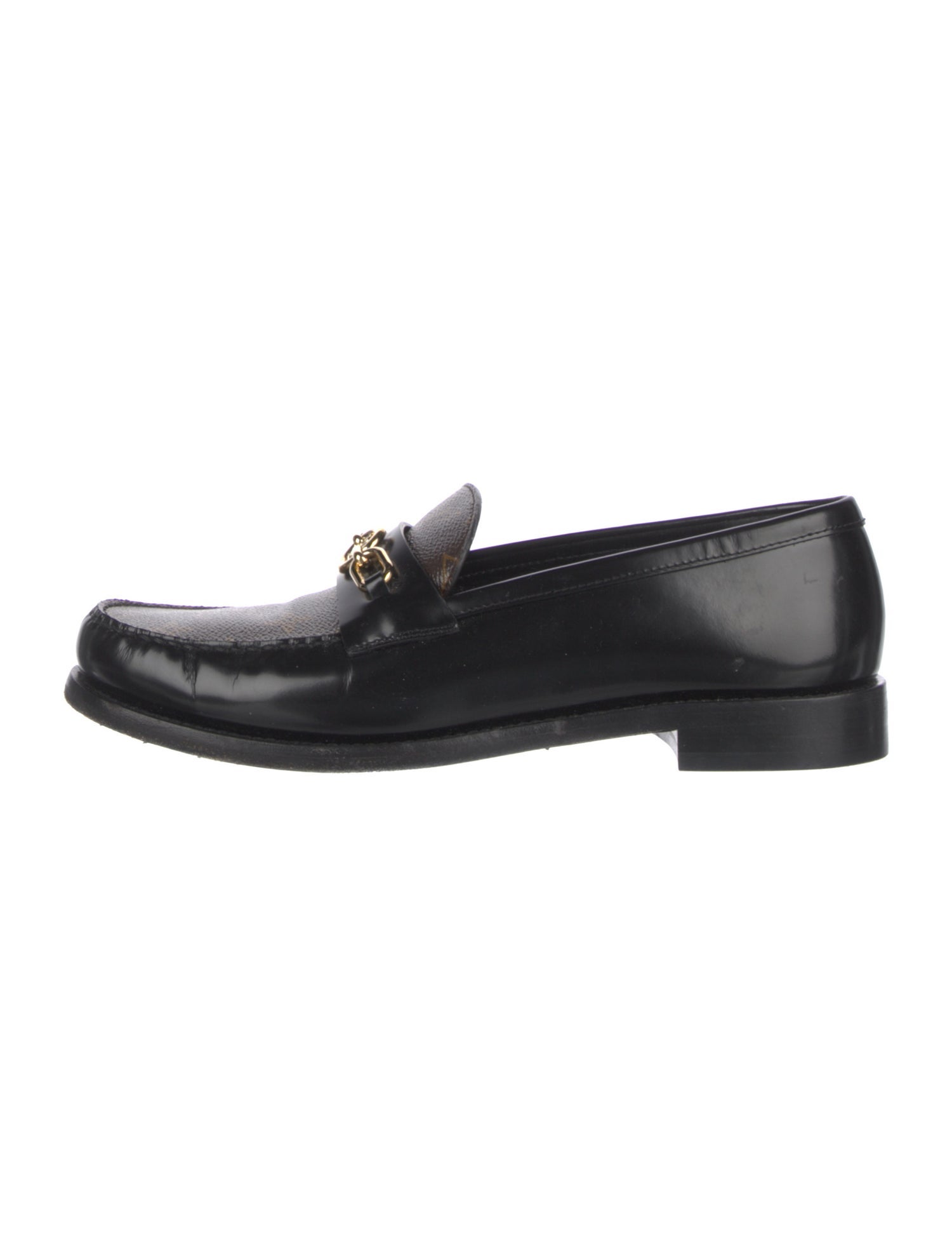 Louis Vuitton LV Monogram Leather Loafers