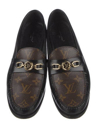 Louis Vuitton LV Monogram Leather Loafers