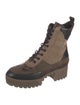 Louis Vuitton LV Monogram Suede Combat Boots