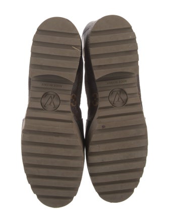 Louis Vuitton LV Monogram Suede Combat Boots