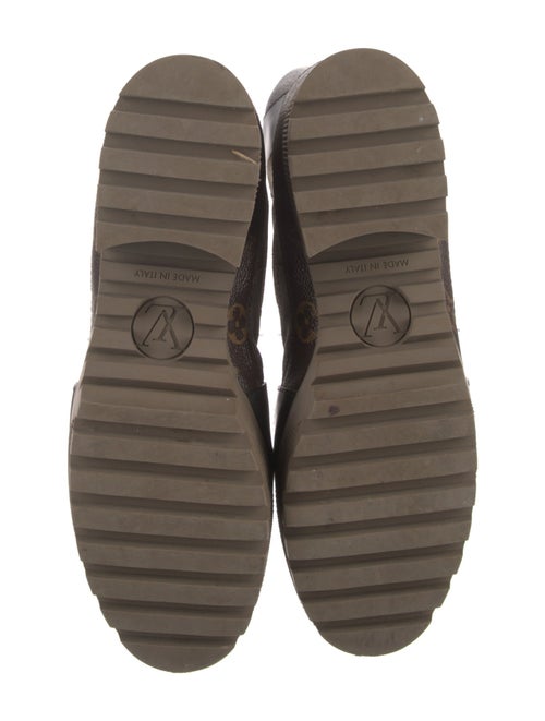 Louis Vuitton LV Monogram Suede Combat Boots