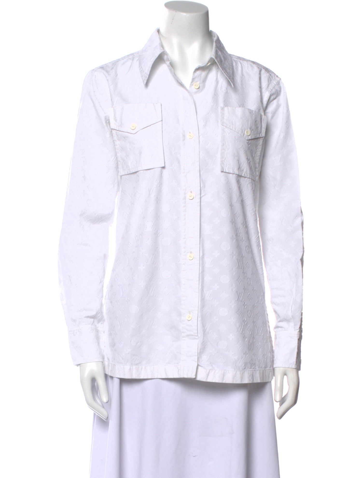 Louis Vuitton 2018 Long Sleeve Button-Up Top