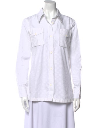 Louis Vuitton 2018 Long Sleeve Button-Up Top