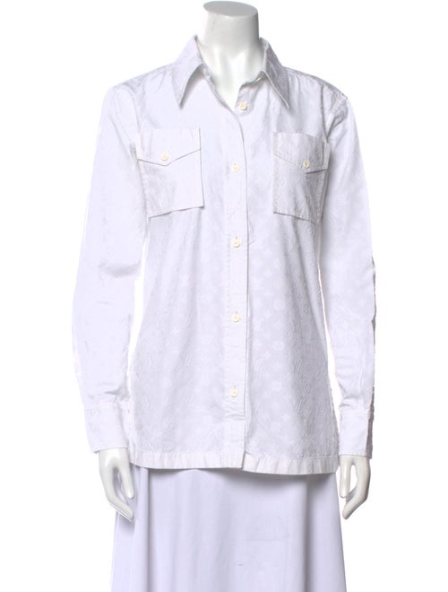 Louis Vuitton 2018 Long Sleeve Button-Up Top