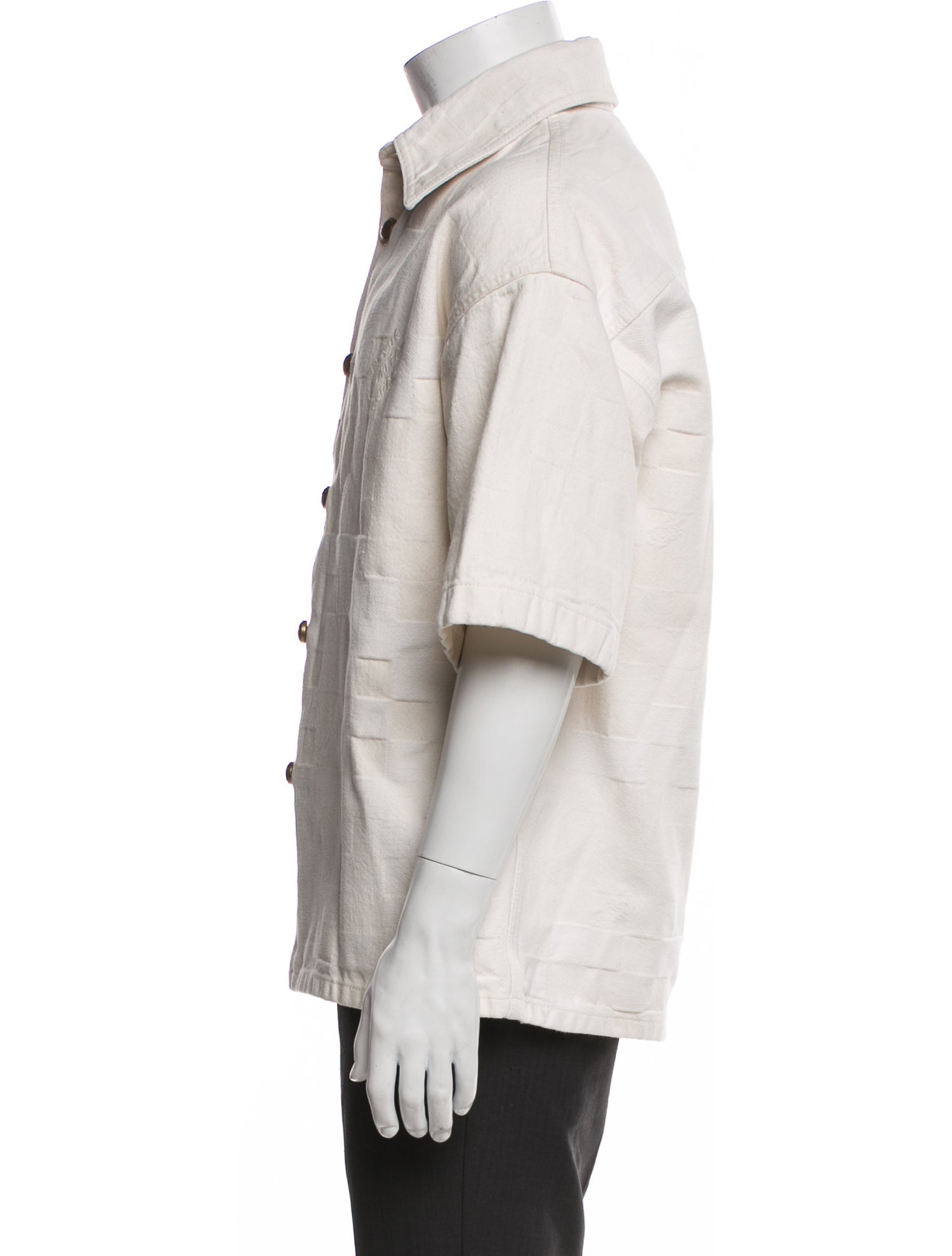 Louis Vuitton 2024 Damier Azur Pattern Shirt