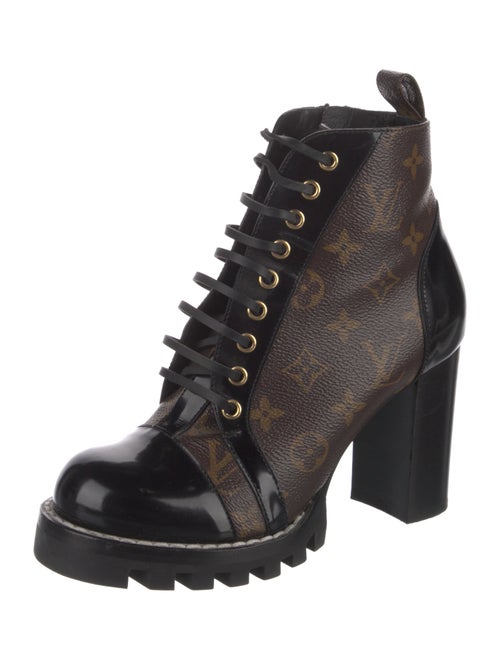Louis Vuitton LV Monogram Lace-Up Boots