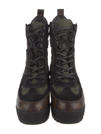 Louis Vuitton LV Monogram Nylon Combat Boots