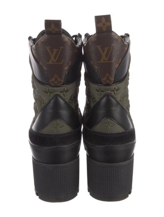 Louis Vuitton LV Monogram Nylon Combat Boots