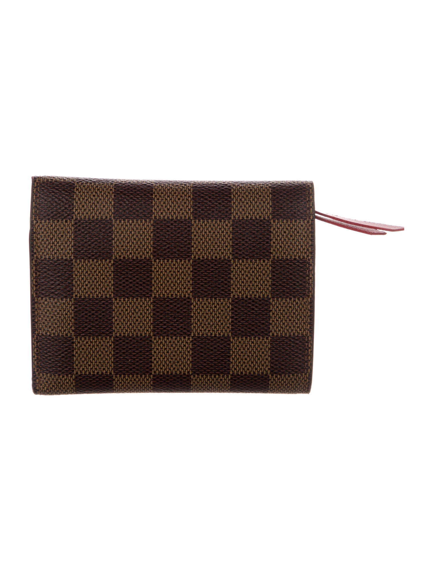 Louis Vuitton Damier Ebene Pattern Coated Canvas Victorine Wallet