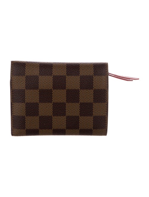 Louis Vuitton Damier Ebene Pattern Coated Canvas Victorine Wallet