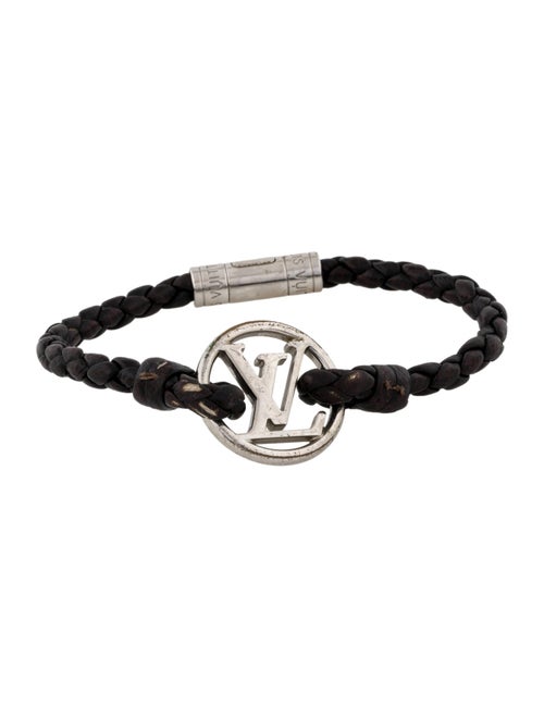 Louis Vuitton Leather LV Braid Bracelet