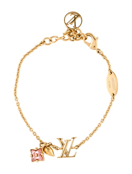 Louis Vuitton Crystal Loulougram Charm Bracelet