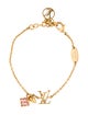 Louis Vuitton Crystal Loulougram Charm Bracelet