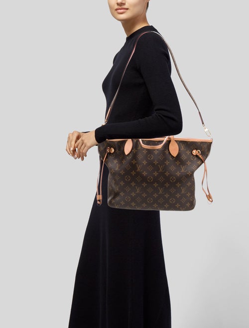 Louis Vuitton LV Monogram Neverfull Bandouliere Inside Out MM