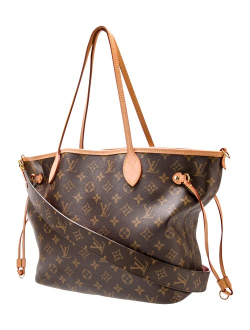 Louis Vuitton LV Monogram Neverfull Bandouliere Inside Out MM