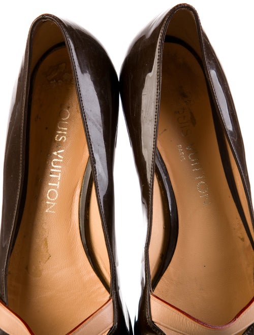 Louis Vuitton LV Monogram Patent Leather Flats