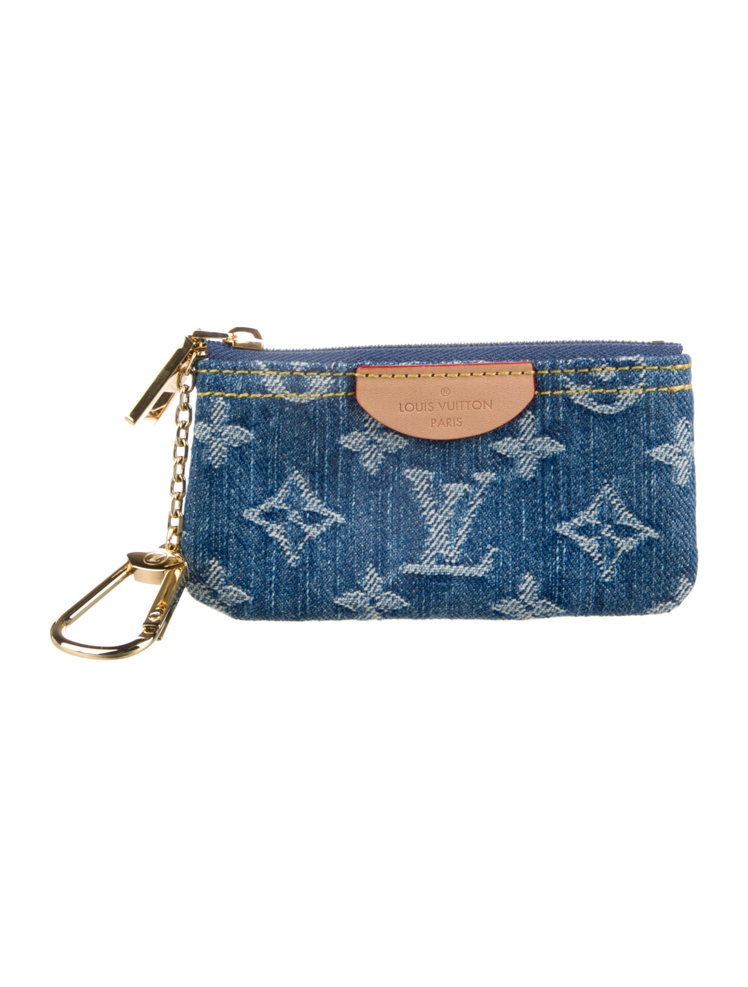 Louis Vuitton LV Monogram Denim Key Holder w/ Tags