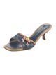 Louis Vuitton Monogram Pattern Denim Slides