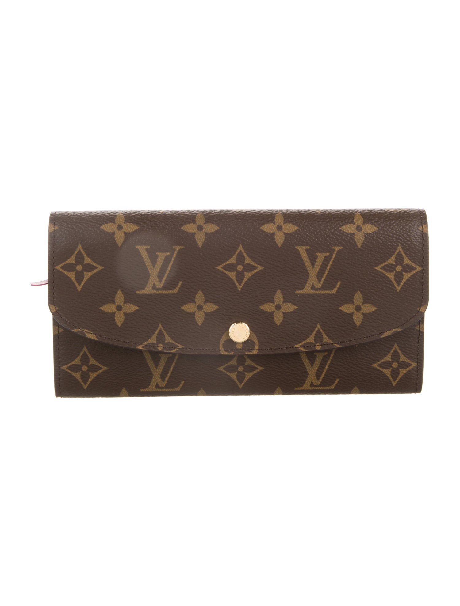 Louis Vuitton LV Monogram Coated Canvas Emilie Wallet w/ Tags