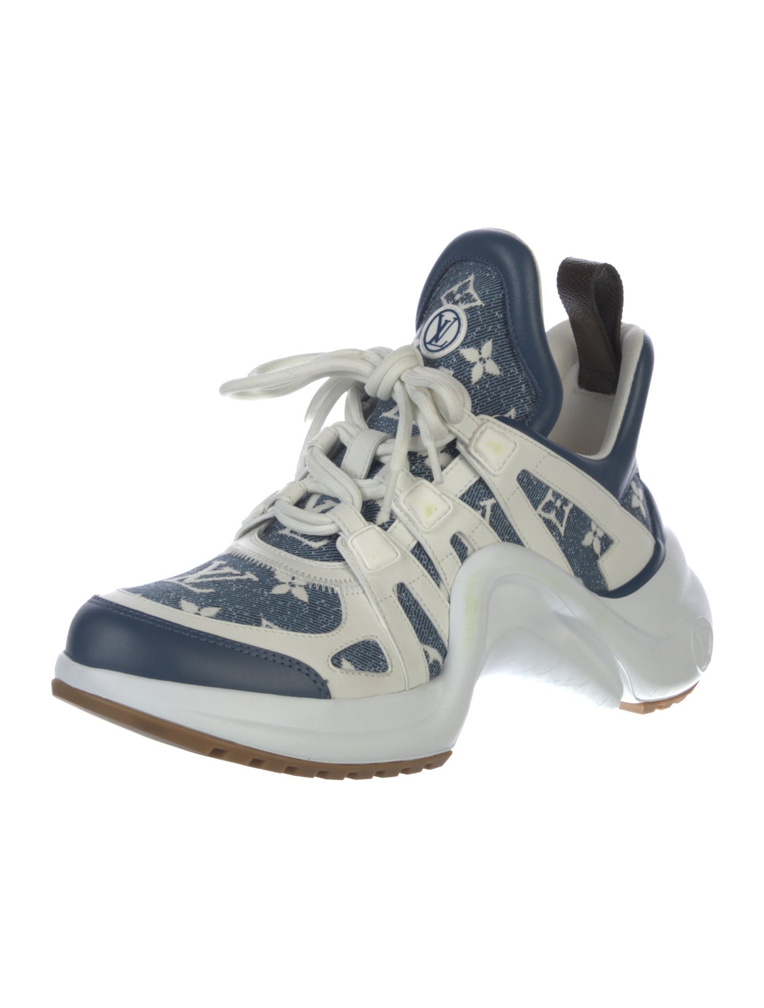 Louis Vuitton LV Monogram Leather Chunky Sneakers