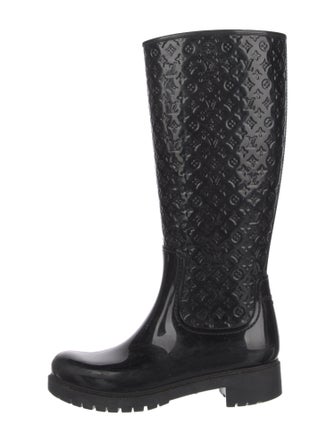 Louis Vuitton LV Monogram Rubber Rain Boots