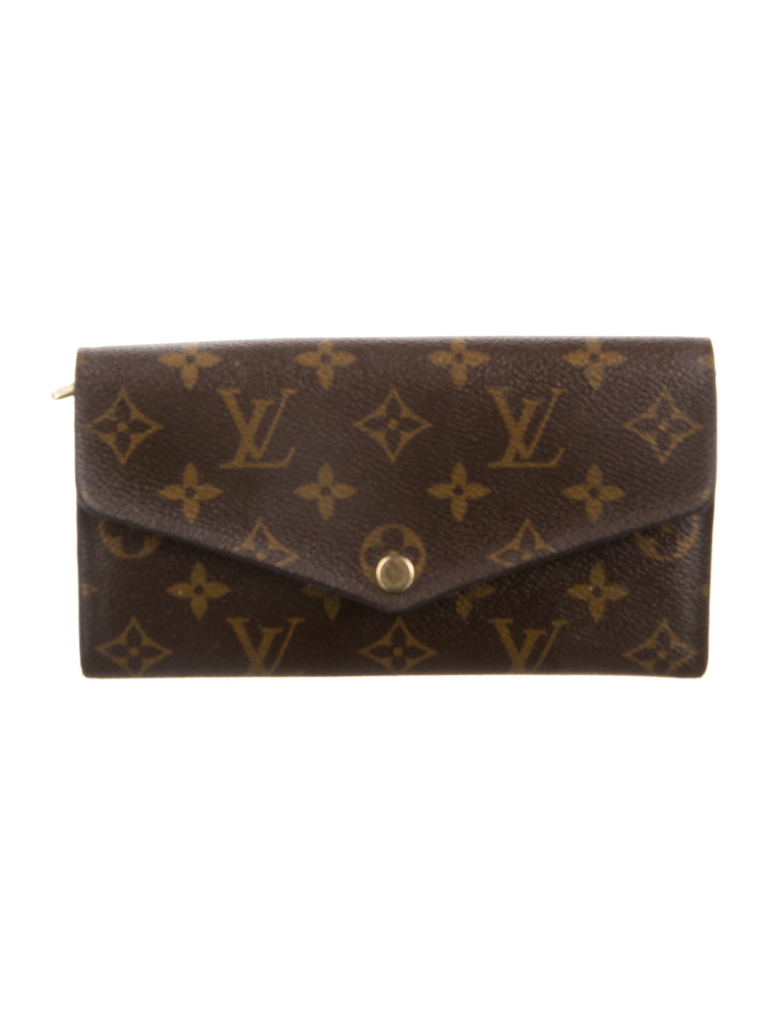 Louis Vuitton LV Monogram Coated Canvas Sarah Wallet