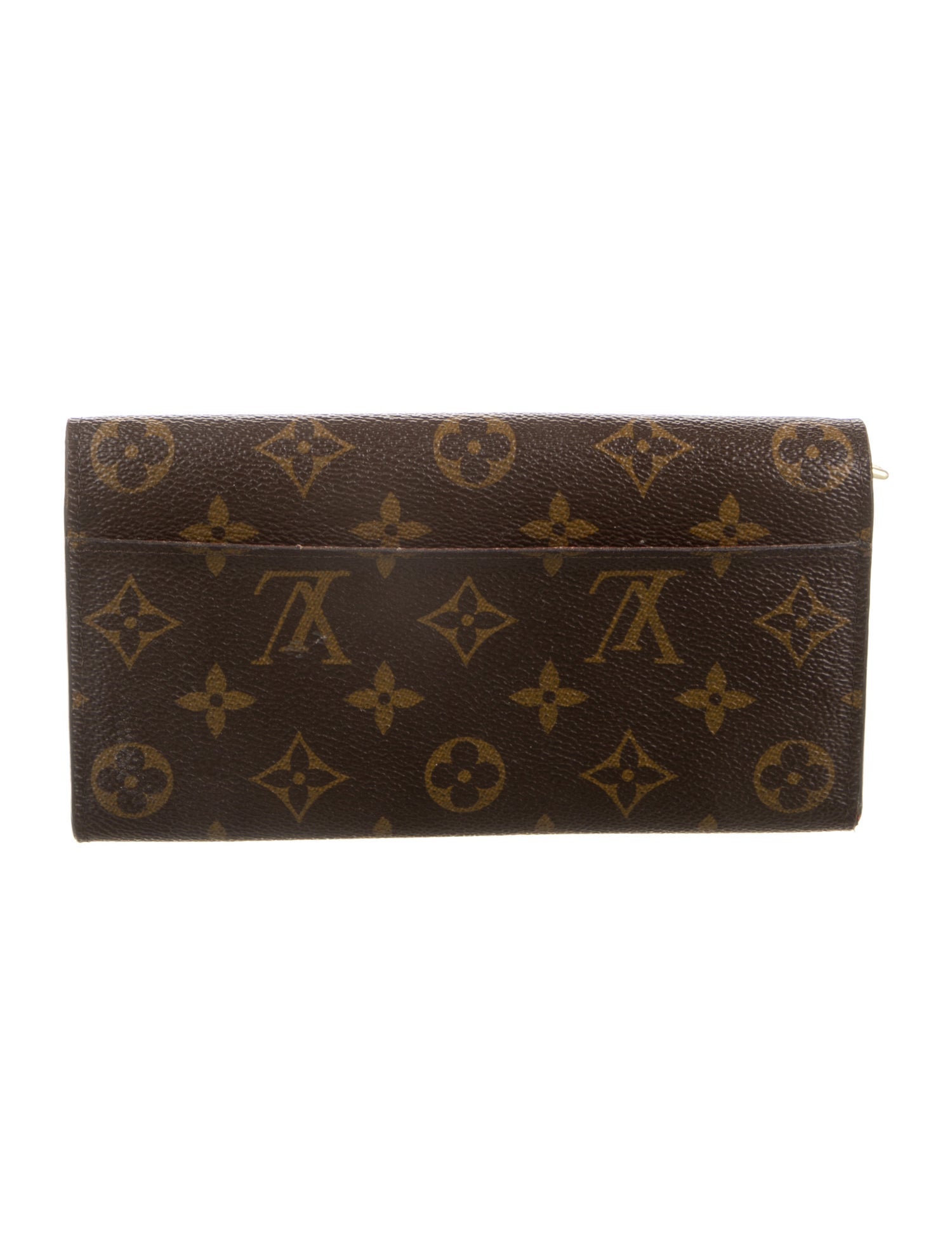 Louis Vuitton LV Monogram Coated Canvas Sarah Wallet
