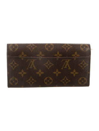 Louis Vuitton LV Monogram Coated Canvas Sarah Wallet