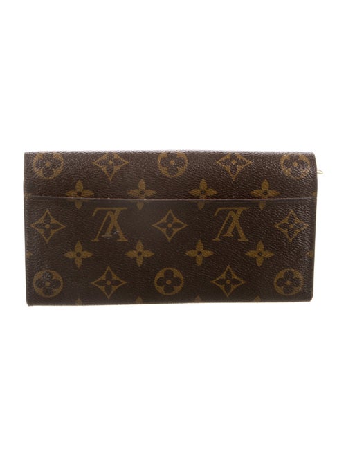 Louis Vuitton LV Monogram Coated Canvas Sarah Wallet