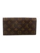 Louis Vuitton LV Monogram Coated Canvas Sarah Wallet