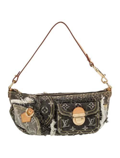 Louis Vuitton LV Monogram Monogram Patchwork Denim Pouchy