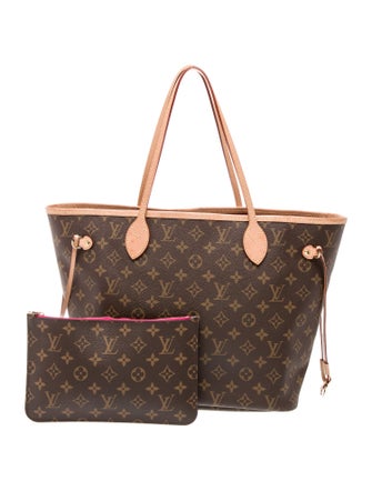 Louis Vuitton LV Monogram Neverfull w/Pouch MM