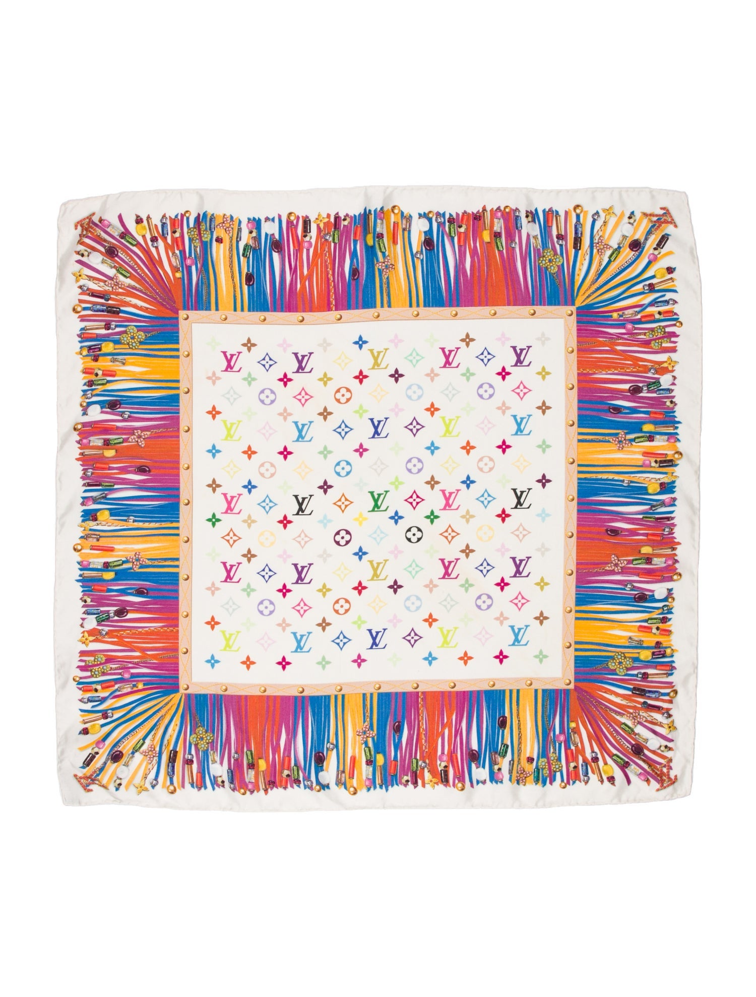 Louis Vuitton Takashi Murakami Silk Scarf