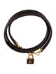 Louis Vuitton Patent Leather & Enamel Commit Wrap Bracelet