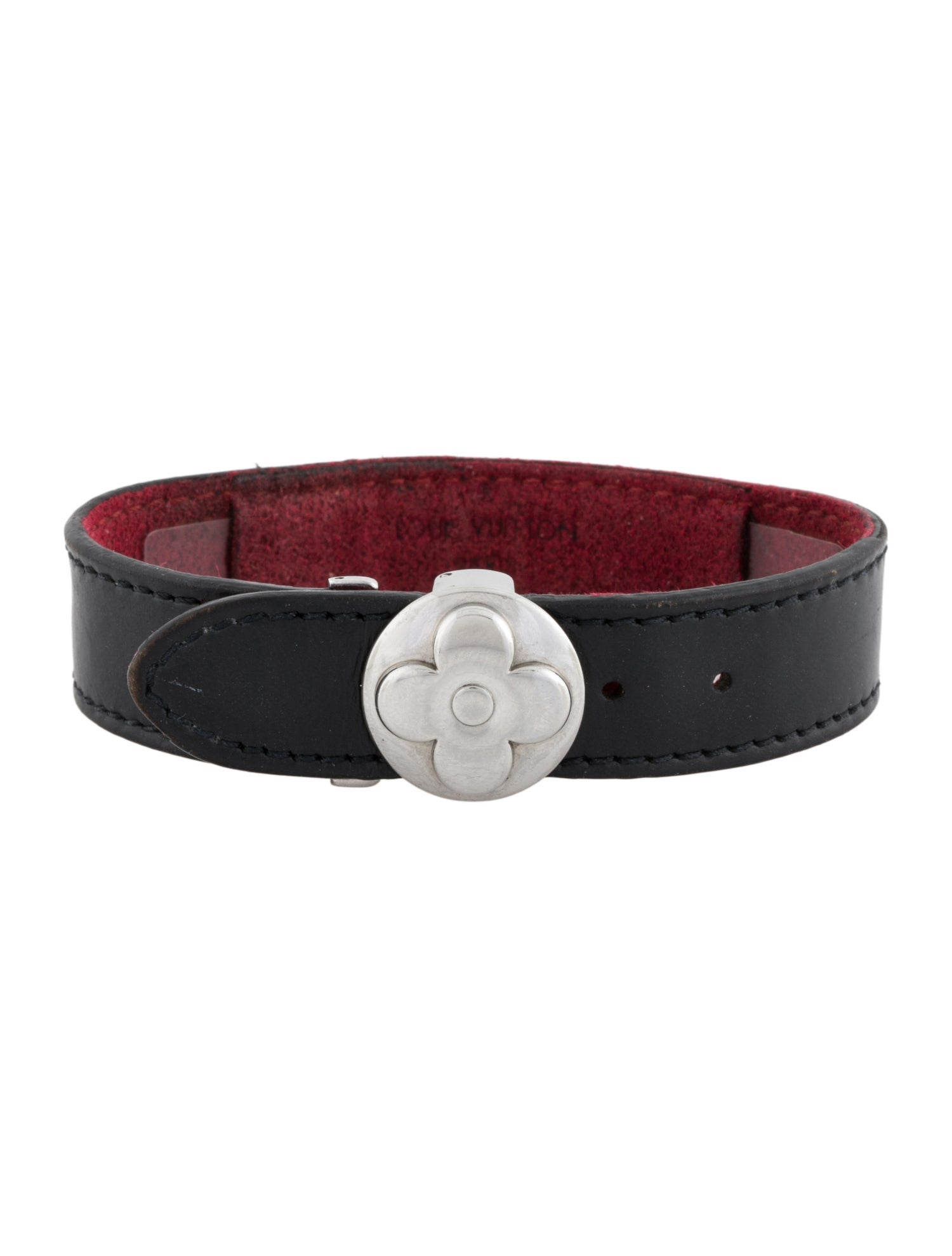 Louis Vuitton Leather Monogram Wish Wrap Bracelet