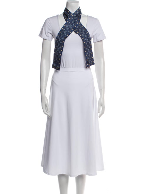 Louis Vuitton Monogram Denim Silk Scarf