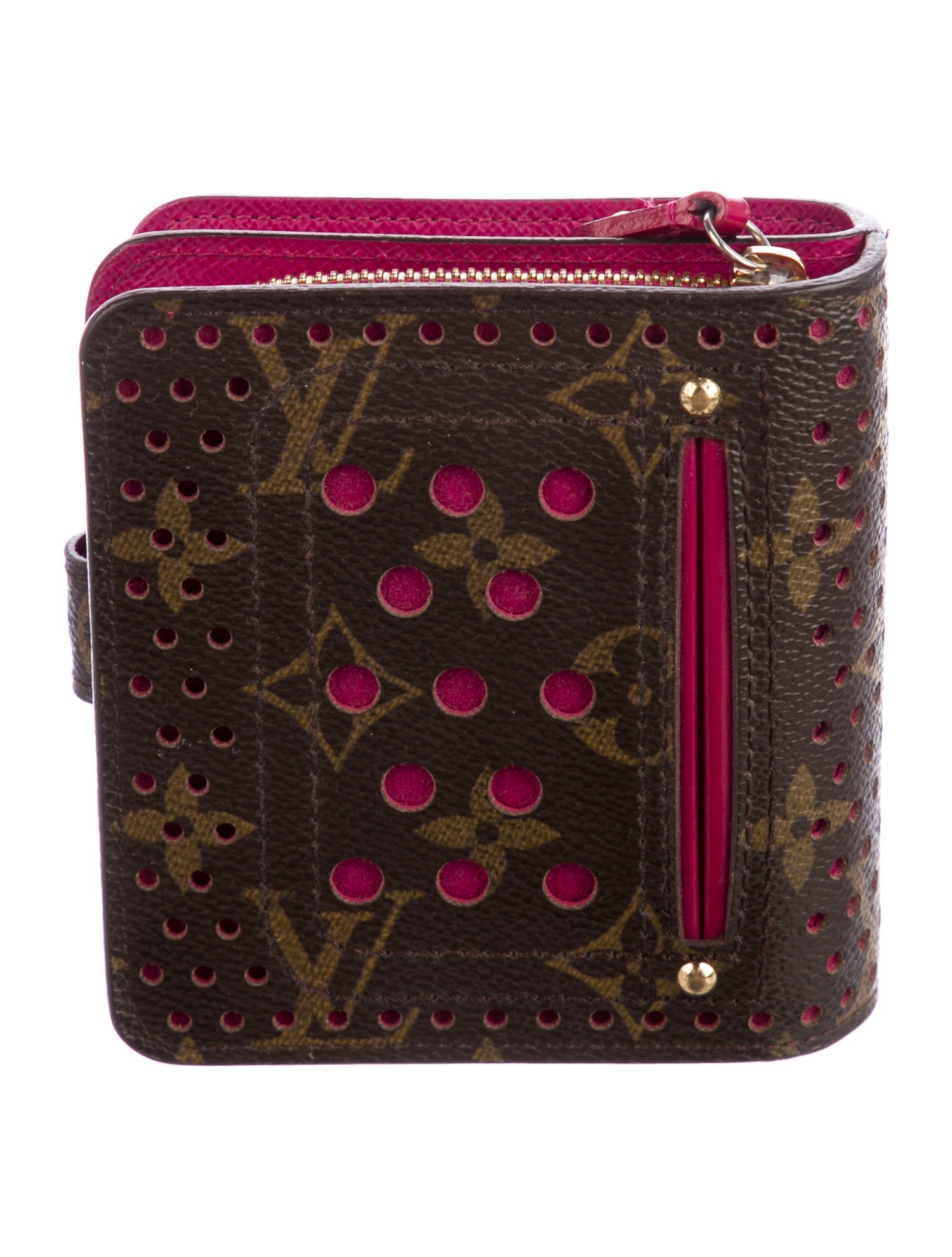 Louis Vuitton LV Monogram Coated Canvas Compact Zippé Wallet