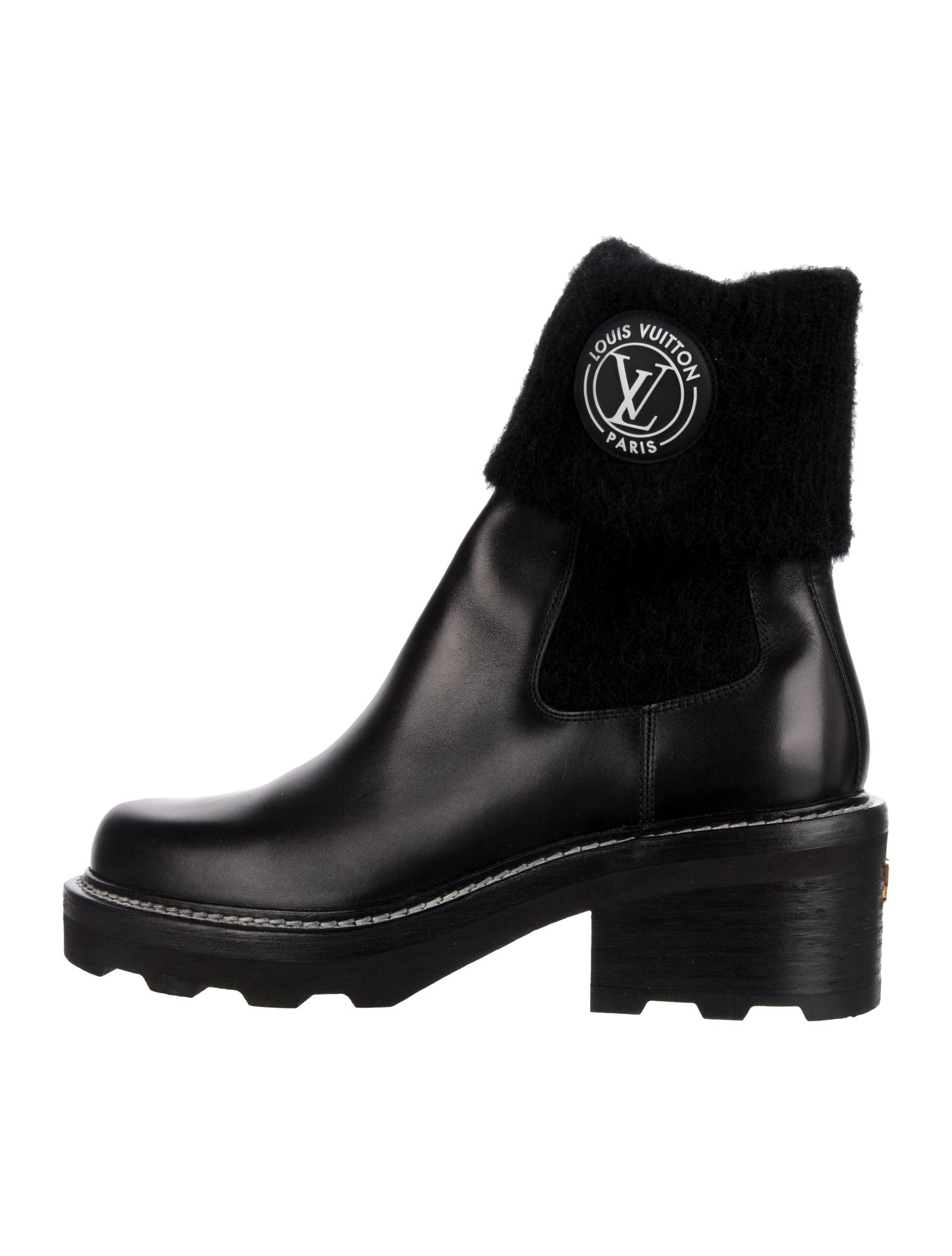 Louis Vuitton LV Monogram Leather Rain Boots