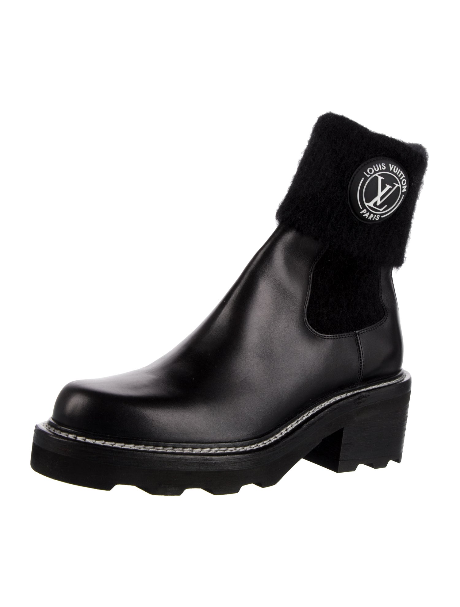 Louis Vuitton LV Monogram Leather Rain Boots