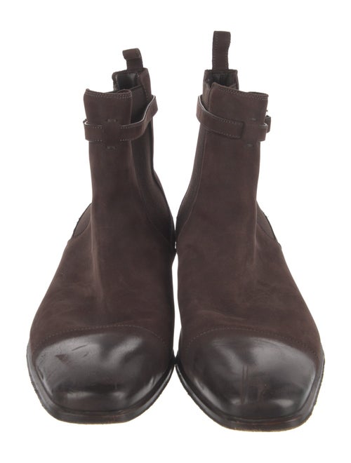 Louis Vuitton LV Monogram Suede Chelsea Boots