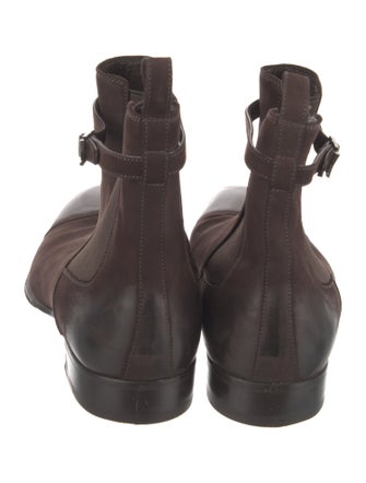 Louis Vuitton LV Monogram Suede Chelsea Boots