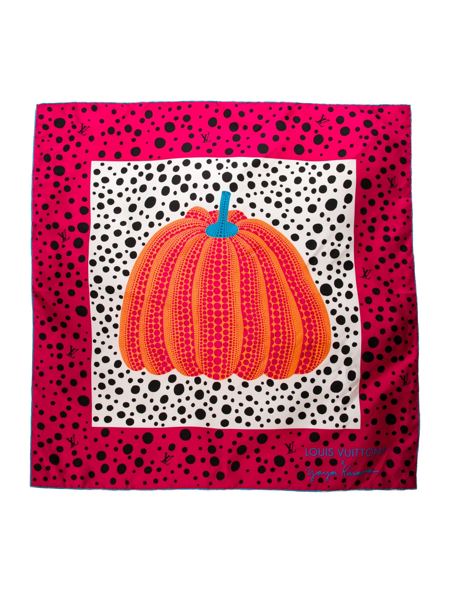Louis Vuitton x Yayoi Kusama Pumpkin Silk Scarf